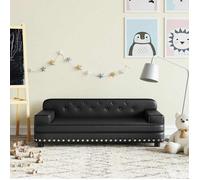 Canapé pour enfants noir 90x53x30 cm similicuir
