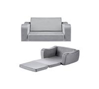 Canapé pour Enfants 2-en-1-VEVOR-Convertible en Chaise Longue-avec Accoudoirs-Gris, L