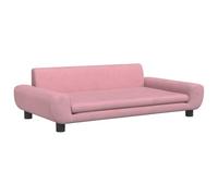 vidaXL Canapé pour enfants en velours rose 100x54x33 cm
