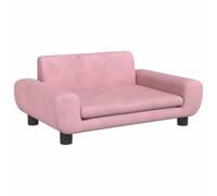vidaXL Mini canapé pour enfants velours Rose 70x45x33 cm 3196389