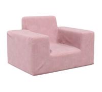 vidaXL Canapé pour enfants Mini – Peluche douce – Rose