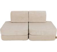 Canapé pour la chambre d'enfant - Canapé de jeu pour enfants, Canapé pour enfants Pocket Sofa Basic, Slimcord, Ecru