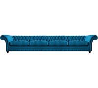 Canapé quatre places Ameublement de luxe Rembourrage textile Siège Chesterfield