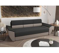 CANAPE REBI BIS avec fonction sommeil RAINBOW 27+83 Gris/Beige avec coffre de rangement Canapé salon Canapé-lit Coffre de rangement Canapé-lit
