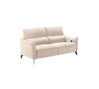 Canape relax 3 places en polyester beige 92 x 200 x 102 cm