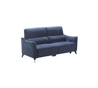 Canape relax 3 places en polyester bleu 92 x 200 x 102 cm