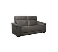 Canape relax 3 places en polyester gris 94 x 200 x 102 cm