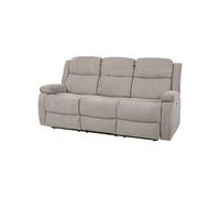 Canape relax 3 places en tissu gris 194 x 194 x 101 cm