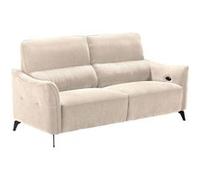 BURGOS - Canapé 3 Places Electrique Tissu Waterproof Beige - Altobuy Beige
