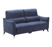 BURGOS - Canapé 3 Places Electrique Tissu Waterproof Bleu - Altobuy Bleu