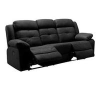 FABARES - Canapé Relax Electrique 3 Places Gris -