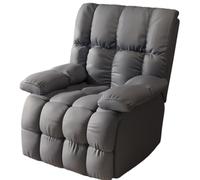 Canapé Relax en Velours côtelé, Fauteuil inclinable pour s'asseoir ou s'allonger, avec accoudoirs et Repose-Pieds, idéal pour Le Salon, la Chambre et Le Bureau Technical Fabric - Dark Gray