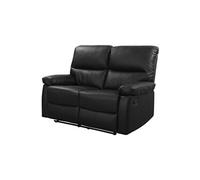 Canapé Relax "Lincoln" - 147 X 89 X 103 Cm - 2 Places - Noir Noir