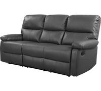 Canapé relax Lincoln - 197 x 89 x 103 cm - 3 places - Gris Taupe G