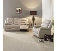 JANS - Canapé Relax Manuel 3 Places + Fauteuil Relax