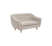 Atmosphera - Canapé Rétro - 2 places - Beige - Rétro Beige G