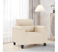 Canapé rétro salon/ Chaise de canapé beige 60 cm - Tissu microfibre CC99108543