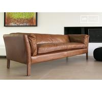 Canapé scandinave cuir Hamar 3 places