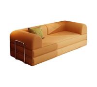 Canapé sectionnel modulaire en mousse haute densité, convertible 3 en 1, lit simple, sans os, avec accoudoirs et cadre fixe, pour salon, chambre à coucher