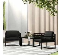 Canapé d'Angle Sectionnel 1 pc avec Coussins Aluminium Jardin Extérieur vidaXL
