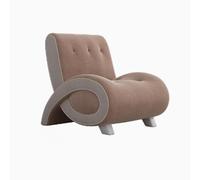 Canapé Simple De Style Crème Luxe Léger, Petit Canapé - Chaise Salon, Salon Créatif, Ensemble Réception, Siège Simple, Tissu Velours Brossé B