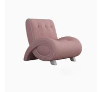 Canapé Simple De Style Crème Luxe Léger, Petit Canapé - Chaise Salon, Salon Créatif, Ensemble Réception, Siège Simple, Tissu Velours Brossé D