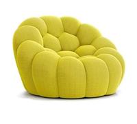 Canapé Simple Incurvé À Bulles Canapé Rond Paresseux Au Sol Canapé À Bulles En Mousse À Mémoire de Forme Canapé de Football Compressé Personnalisé pour Coin Loisirs Du Salon B,131 * 108 * 80CM