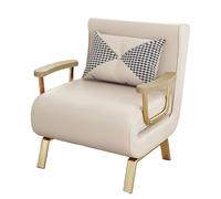 Canapé simple réglable pour petits espaces, canapé en tissu technique amovible et lavable avec rembourrage en mousse haute résilience, idéal pour appartements et chambres (blanc, 183 x 75 x 30 cm)