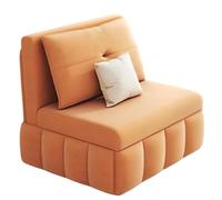 Canapé Sol Convertible Lavable et Démontable Tissu en Velours Technologique Canapé Lit 1 Places Convertible avec Vrai Matelas Peut Supporter Environ 300 Kg Convient pour Le Salon, Le Balcon(C)