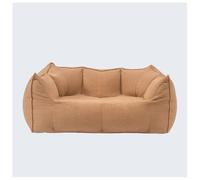 Canapé surdimensionné pourrait confortable, chaise large sans os, petit canapé moderne pour salon, chambre à coucher, assemblage libre (beige), marron