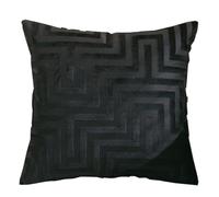 Canapé Taie D'oreiller 50x70,Housse De Coussin 30x50/50x50/40x40/45x45, Taie Oreiller 40x60,Carré/Rectangulaire, Velours Décoratif Housses De Coussin Luxe Style Pour Canapé ( Color : Carbon Black , Si