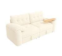 Canapé Teddy Plush 3-Seater Modular Sleeper Teddy Beige 207.50x80.00x87.00 cm