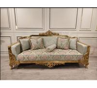 Canapé trois places classique Baroque Beige Canapé 3 places Meubles Canapés