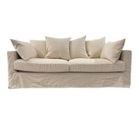 Salon Tissu Boheme 4 Places 197cm - Coloris Beige Beige