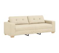Canapé Vidaxl Crème Polyester Moyen Housses Amovibles