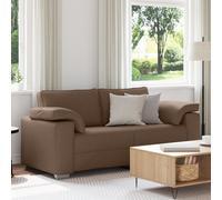 vidaXL Canapé d'amour Marron 140 cm Tissu
