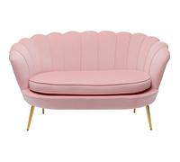 Canapé Water Lily 2 places velours rose Kare Design