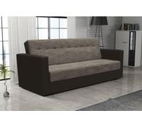 CANAPE WIND avec fonction sommeil KORNET04+DOLARO33 Marron avec coffre de rangement Canapé salon Canapé lit Coffre de lit