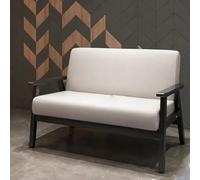 Canapés Causeuse en Chenille for Salon, Canapé Moderne du Milieu Siècle avec Coussin Rembourré À 2 Places Et Cadre Métal, Petit Amour for Les Espaces, Réception De Bureau, Appartement(F)