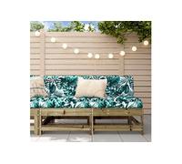 Vidaxl Canapés Centraux Avec Coussins 2 Pcs Bois De Pin Imprégné