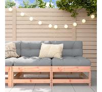 Canapés centraux avec coussins 2 pcs bois de pin massif vidaXL