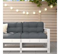 Canapés centraux avec coussins 2 pcs bois de pin massif vidaXL