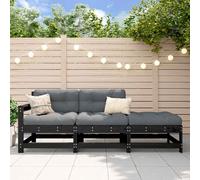 Canapés centraux avec coussins 2 pcs bois de pin massif vidaXL