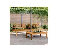 vidaXL Meuble de jardin Canapé palette 2 pcs Bois massif d'acacia 365847 Marron G