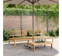 vidaXL Canapés centraux palette de jardin 2 pcs bois massif d'acacia 80 x 80 x 80 cm