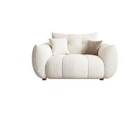 Canapés Cloud Modernes, Canapé Bouclé Confortable avec Accoudoirs Roulés Et Oreillers Moelleux, Canapés Causeuse Sherpa Rembourrés for Salon, Bureau À Domicile(1.2M)