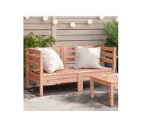 vidaXL Canapés d'angle de jardin 2 pcs Bois massif Douglas
