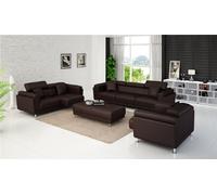 Canapés design Coussins 321 places Garnitures de canapé Set cuir Canapé