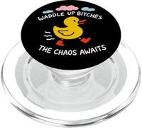 Canard Amusant avec Graphique Audacieux Sarcastique du Chaos PopSockets PopGrip pour MagSafe