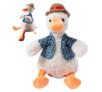 Canard animé par le chant - Figurine musicale, compagnon en peluche avec réaction intelligente, capacité sonore, aide à l'apprentissage du temps de jeu - Réplique pour le développement sensoriel des